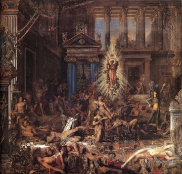 los pretendientes Simbolismo bíblico mitológico Gustave Moreau Pinturas al óleo